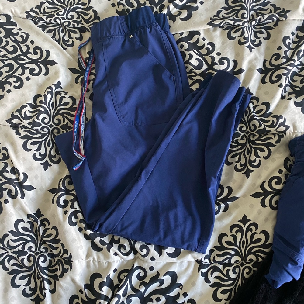 Navy Scrub Jogger Pants